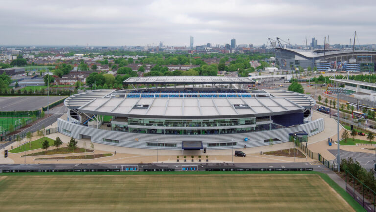 Stadium Towards CFG Headquarters Building